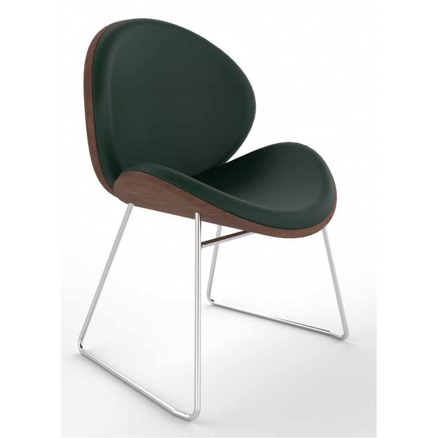 Revive Upholstered Retro Lounge Chair With Cantilever Frame